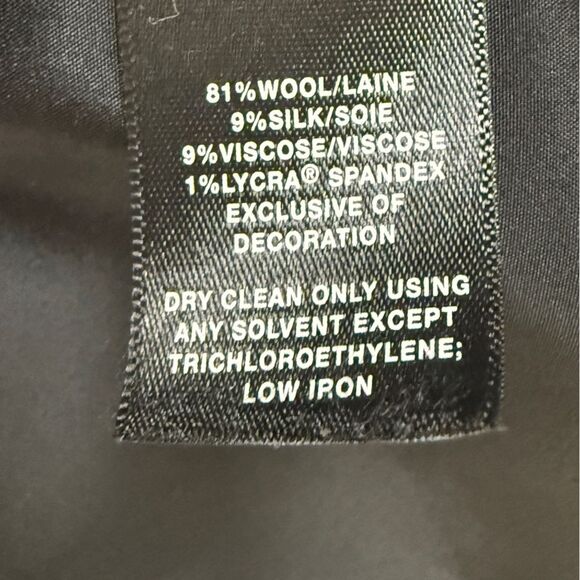 Lafayette 148 New York Virgin Wool Silk Career Grey 8 - Picture 6 of 10